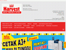 Tablet Screenshot of percetakanharvest.com